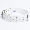 thumbnail image 2 of ATHENS Leather Dog Collar Multi- Row Rhinestones, 2 of 3