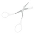 thumbnail image 1 of Unique Bargains Eyebrow Trimmer Scissors with Comb Stainless Steel Eyebrow Comb Scissors for Shaping Eyebrows White, 1 of 7
