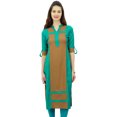 thumbnail image 3 of Phagun Kurta Kurti à Manches 3/4 en Rayonne pour Femmes, Tunique Décontractée d'Été, 3 of 7