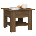 thumbnail image 3 of vidaXL Coffee Table Brown Oak 55x55x42 cm Engineered Wood, 3 of 4