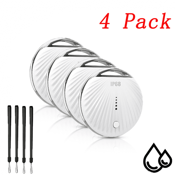 ZDSSY Air Tracker Tag 4 Packs, Pet Bluetooth Tracker for Find My(Compatible with iOS Only), IP68 Waterproof