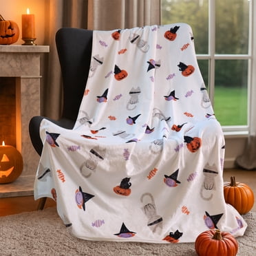Gogreen Cozy Blanket Printed Blanket Twin Halloween Collection Blanket - 300 GSM Fleece Blanket Twin Size Blanket for Home Decoration Ultra Soft Blanket Microfiber Twin Blanket (Twin - 60 x 80 )