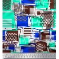 thumbnail image 1 of Soimoi Green Heavy Satin Fabric Geometric Abstract Print Fabric by the Yard 54 Inch Wide, 1 of 3
