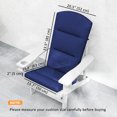 thumbnail image 3 of Outsunny Outdoor Adirondack Chair Cushion with Back Ties, Blue, 3 of 10