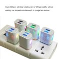 thumbnail image 3 of serony Chargeurs Muraux USB Tête de Charge Universelle LED Haute Performance Résistante à l'Usure Adaptateur d'Alimentation pour Bureau Violet, 3 of 9
