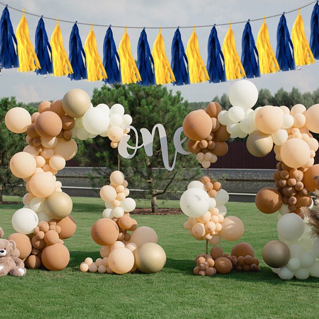 Baohd Festive Garland Banner For Party Wedding And Birthday D茅cor Easy To And Saving Time Paper Black,Type22 14 inch