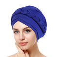 thumbnail image 3 of Aocisk Tied Headwrap Braid Head Wrap Cap for Women Ethnic Style Baseball Hat Blue One Size, 3 of 3