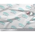 thumbnail image 2 of Soimoi Poly Georgette Fabric Tree Block Print Sewing Fabric Yard 52 Inch Wide, 2 of 3