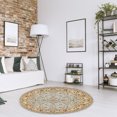 thumbnail image 4 of 6.5 Ft Area Rug Round Carpet, 3DPrinted Flower Rugs Non Slip Indoor Sofa Floor Area Mat Carpet for Living Room Sofa Bedroom Nursery Decor, 4 of 7