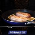 thumbnail image 3 of Blue Diamond Cookware Diamond Infused Ceramic Nonstick 8" Frying Pan Skillet, PFAS-Free, Dishwasher Safe, Oven Safe, Blue, 3 of 4
