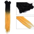 thumbnail image 2 of Extension Dreadlock Ombrée pour Cheveux Synthétiques Résistants à la Chaleur Hip-Hop Crochet Tressage Fait Main Extension Torsadée pour Femmes Brun Foncé 20”-35g, 2 of 6