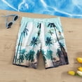 thumbnail image 2 of MIASHUI Boys Swim Trunks Summer Print Shorts Beachwear Clothes,Blue,4-5 Years, 2 of 6