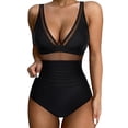 thumbnail image 1 of LSLJS Women's Swimsuit Mode Assortie Multi-Couleur Imprimée Ajustement Serré et Rassemblement Swimsuit, 1 of 6