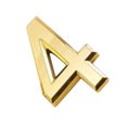 thumbnail image 1 of GUOOL 2 In Golden 3D Design Plastic Self-Adhesive House Hotel Door Number Plaque 4 Number 4, 1 of 4