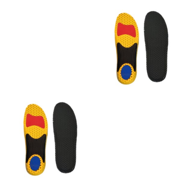 Wweixi Insoles Answer To Foot Pain And Discomfort Multifunctional Breathable yellow L 2Set