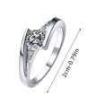 thumbnail image 2 of TIMIFIS Rings Knuckle Stacking Rings Fashion Contracted 2MM Fine Hand Polished Women's Tail Ring Couple Ring Rings for Women;Teen Girls;Man - Summer, 2 of 4