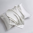 thumbnail image 3 of Yeacher Bedding Four Piece Set Household European and American Solid Color One Piece Imitation Silk, 3 of 8