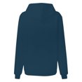 thumbnail image 4 of Timegard Hoodies for Women Drawstring Long Sleeve Sweatshirts Pullover Fall Winter Solid Color Tops, 4 of 5