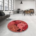 thumbnail image 4 of Ahgly Company Tapis d'Intérieur Rectangulaires Transitionnels Rouges Lavables à la Machine, 5 Pieds x 7 Pieds, 4 of 7