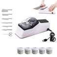 thumbnail image 2 of Uuiauoio Electric Knife Sharpener with Repable Blades,5 Sharpening Heads for Kitchen Knives and Scissors, USB Powered Quick Sharpening Tool for Home Kitchen Use, Efficient Knife Sharpening System, 2 of 2