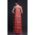 thumbnail image 2 of Bimba Nuisette Imprimée Dark Bird Flower & American Goldfinch pour Femmes, Robe Maxi à Bretelles Spaghetti, Vêtement de Nuit, Petit, 2 of 5