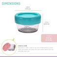 thumbnail image 4 of Melii Glass Baby Food Storage Jars with Lids for Infants, Toddlers and Children, 2 oz / 59 ml - 6 piece set, 4 of 7