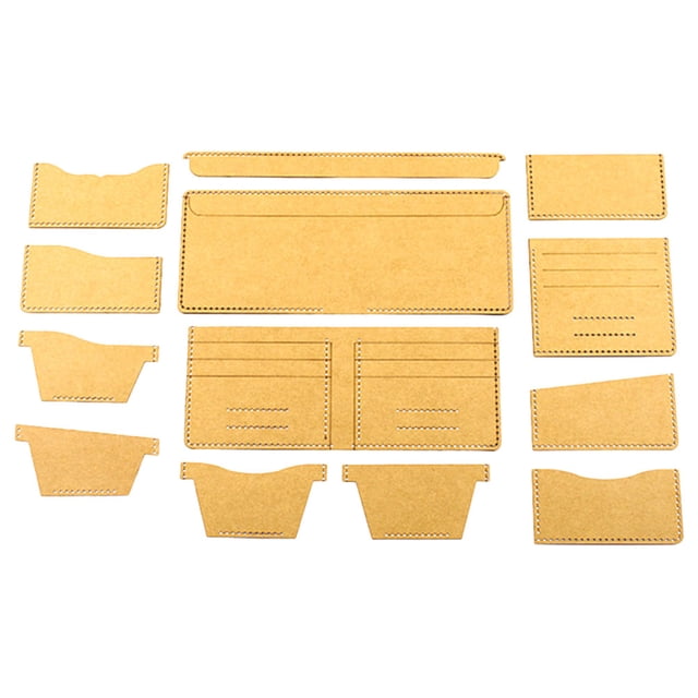 1 Ensemble de Motifs en Cuir, Modèles de Portefeuille, Pochoirs de Production de Portefeuille