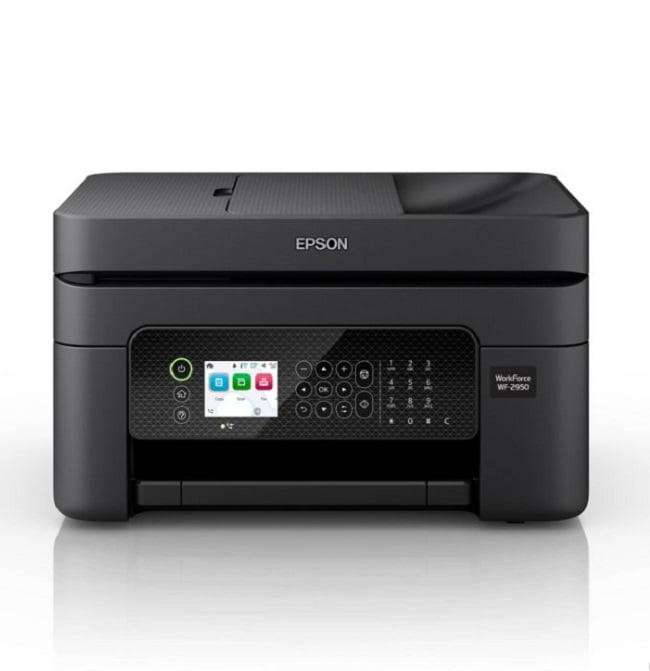 Refurbished Epson WorkForce WF-2950 All-in-One Inkjet Printer, Scanner, Copier, Black