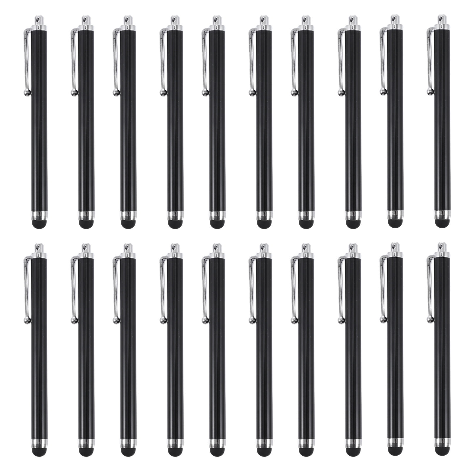 Milisten 20Pcs Tablet Stylus Pen for Writing and Drawing 11X1in Black