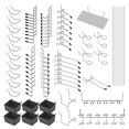 thumbnail image 1 of Abody 140Pcs Metal Pegboard Hooks Organizer Assortment Kit Peg Locks Hanging Applications, 1 of 5