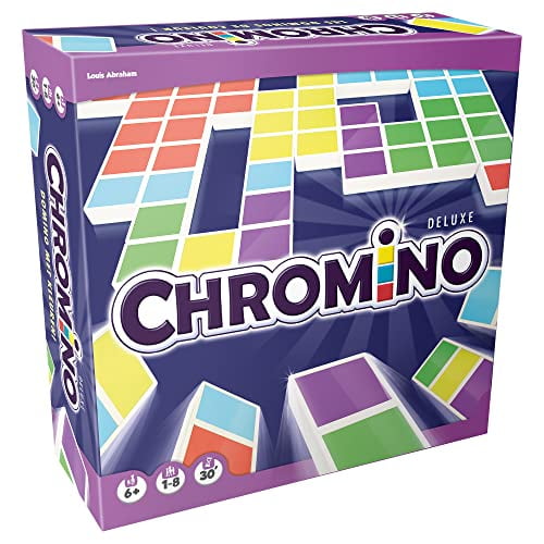 Zygomatic Chromino Deluxe Board Game - Strategic Tile-Matching Fun for The Whole Family! Ages 6+, 1-8 Players, 30 Min Playtime, Made