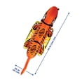 thumbnail image 4 of AquaPro 96 Inch Heavy Duty Nylon Tiger Water Towable 2 Person Rider, Orange, 4 of 7
