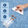 thumbnail image 5 of HOMERRY 5' x 7' Modern Scalloped Pattern Geometric Border Area Rug for Living Room Non Slip Washable Carpet, Blue, 5 of 5