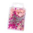 thumbnail image 4 of KLKCMS Straight Pins Hand Sewing Pins for DIY Activities Parties Wedding Decoration Pink, 4 of 9