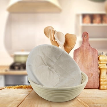 Lubelski Doublure en Tissu de Panier Ronde Respirante de 9 Pouces Coton Lin Banneton Apprêt Tissu de Panier à Pain Fournitures de Pâtisserie