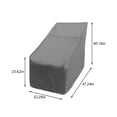 thumbnail image 3 of HOARBOEG Snow Blower Cover, Universal Fit Snow Thrower Cover, Polyester Fabric, Sun Dirt Snow Proof, With Drawstring & Windproof Buckles,Outdoor Protection Clearance Gray, 3 of 7