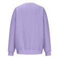 thumbnail image 3 of MeetoTime Women's Crewneck Sweatshirts Fall Long Sleeve Oversized Pullover Sweatshirts with Pockets, 3 of 5