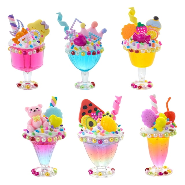 simhoa 6 Cups Slime Making Kit Colorful Slime Putty Toys for Game Gift Interaction A