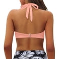 thumbnail image 2 of Women Bikini Top Push Up Swimsuit - Removable Padded Bra for Beach and Pool with Adjustable Support, 2 of 5