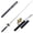 Noir, variante sur HEVIRGO Mini Canne à Pêche Extérieure de Poche en Forme de Stylo pour Poisson, Canne à Pêche en Alliage d'Aluminium, Noir