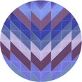 thumbnail image 1 of Ahgly Company Tapis Rond Lavable en Machine Intérieur Transitionnel Violet Améthyste Violet, 6 Pieds Rond, 1 of 7