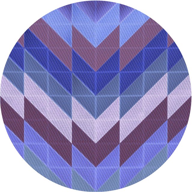 Ahgly Company Tapis Rond Lavable en Machine Intérieur Transitionnel Violet Améthyste Violet, 6 Pieds Rond