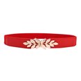 thumbnail image 1 of Ceinture pour Femmes Ensemble Cuir Femmes Créative Ceinture Étroite Ceinture Ceinture pour Femmes Design Robe Mode Ceinture Extensible Adulte Femme Vêtements Rouge Taille Taille Unique, 1 of 2