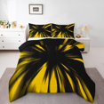 thumbnail image 2 of Erosebridal 3D Glowing Bedding Full Comforter Set, Modern Abstract Down Comforter, Geometry Striped Decor, Reversible 3-Piece, 2 of 7