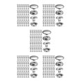thumbnail image 4 of jesticaly 100 Pieces Snap Fastener Stainless Steel Button Press Stud Accessories Type1 5Set, 4 of 6