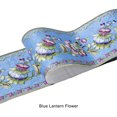 thumbnail image 3 of Decodeary Wood Marbling SelfAdhesive Skirting Line Exquisite Workmanship And Retro Fashion PVC Waterproof Waist Line For Wall PVC Blue lantern flower 1Set, 3 of 6