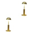 thumbnail image 3 of Baohd Dimmable Bedside Table Lamp Elegant Bar Decor Battery Powered Mushroom Gold 2Set, 3 of 6