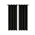 thumbnail image 2 of Chmadoxn Home Decor, Polyester Pongee Laminated Light-blocking Curtains Perforated Style Bedroom Concise Sun Protection Curtains Heat-Insulating And Soundproof Curtains Polyester Blackout Curtains, 2 of 6
