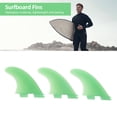 thumbnail image 4 of Surfing Fin Set, Easy Installation Surfboard Thruster Fins Accurate Matching 3PCS  for FCS1 Surfboards Dark Blue,Green, 4 of 7