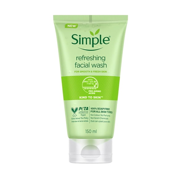 Simple Kind To Skin Nettoyant Rafraîchissant pour le Visage 150 ml